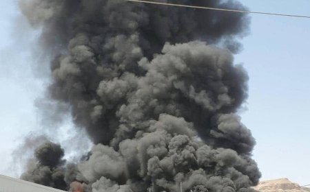 تداول أنباء عن حريق كبير في مصنع للبلاستيك بمدينة تريم