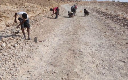 بجهود ذاتية.. شباب يباشرون إصلاح طريق يخدم عشرات القرى والمناطق