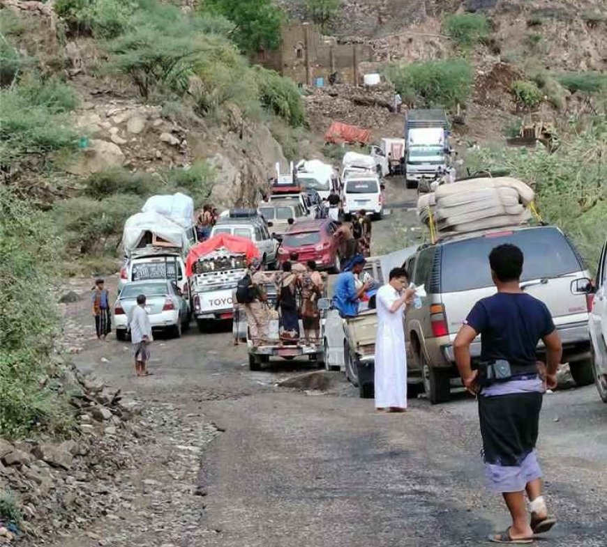 سيول غزيرة تعرقل حركة المرور في هيجة العبد