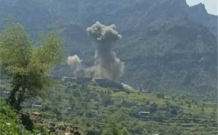 غارة جوية تستهدف تجمعات وقيادة حـ.ـوثية غربي تعز
