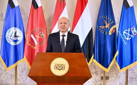 عاجل.. الرئيس العليمي يعلن بدء العمليات العسكرية في كافة الجبهات لاستعادة مؤسسات الدولة