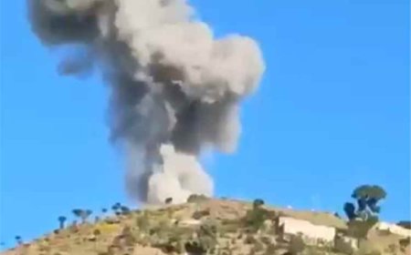 غارة جوية مباغتة تستهدف تجمعاً للحـ.ـوثيين في جبل حبشي غربي تعز