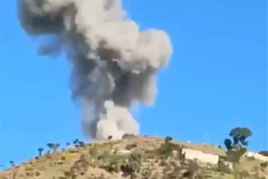 غارة جوية مباغتة تستهدف تجمعاً للحـ.ـوثيين في جبل حبشي غربي تعز