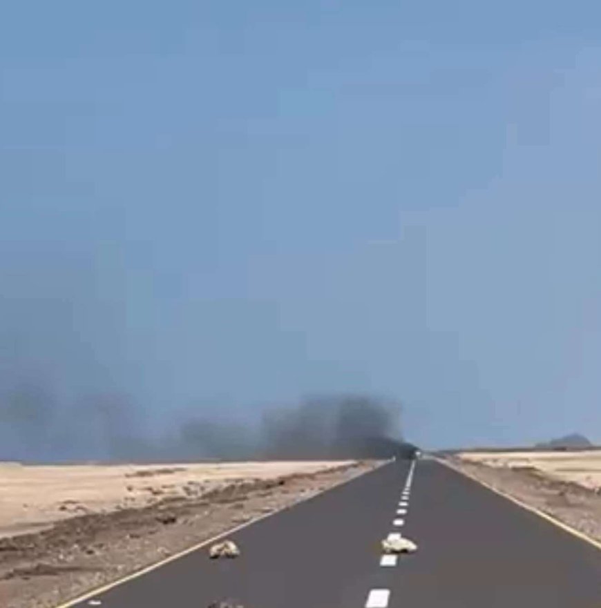 كسر هجومًا حـ.ـوثيًا شمال مطار ذوباب بالتزامن مع غارات جوية للتحالف