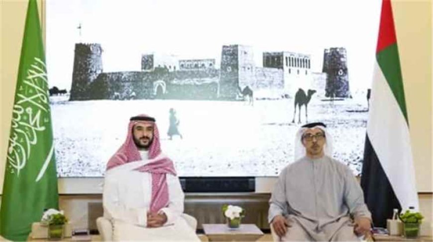 خالد بن سلمان ومنصور بن زايد يبحثان تطورات المنطقة