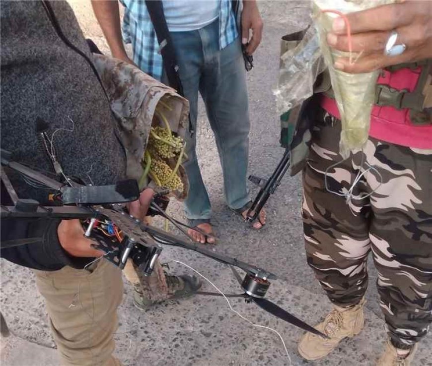 الجيش والمقاومة يسقطان مسيّرة حـ.ـوثية شرقي تعز