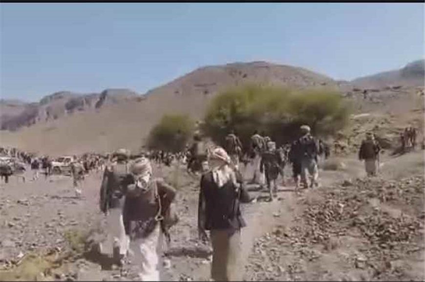 قبائل خولان الطيال تحتشد ضد الحـ.ـوثيين عقب اغتيال الشيخ غنيم ومرافقيه