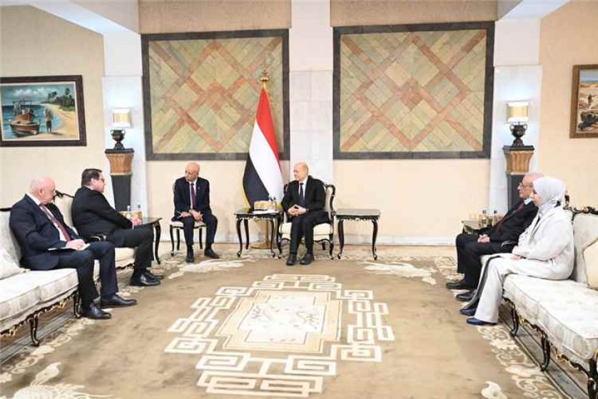 العليمي: هجمات الحـ.ـوثيين تستدعي موقفًا دوليًا موحدًا