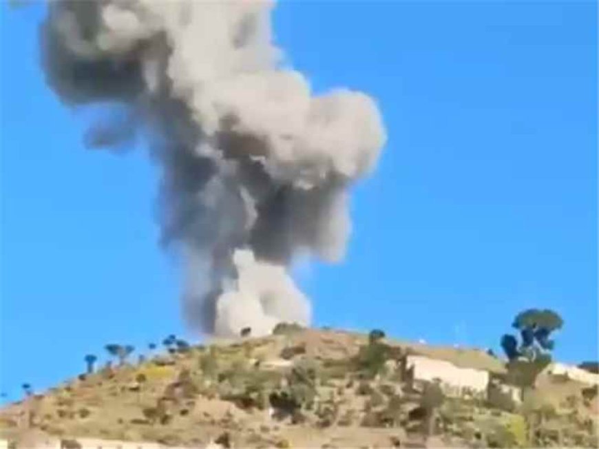 غارة جوية مباغتة تستهدف تجمعاً للحـ.ـوثيين في جبل حبشي غربي تعز